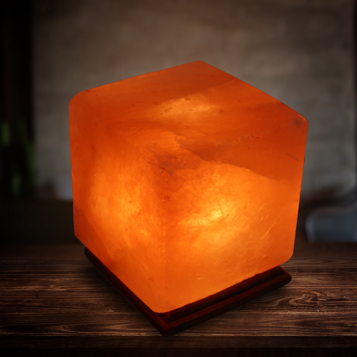 Square himalayan store salt lamp